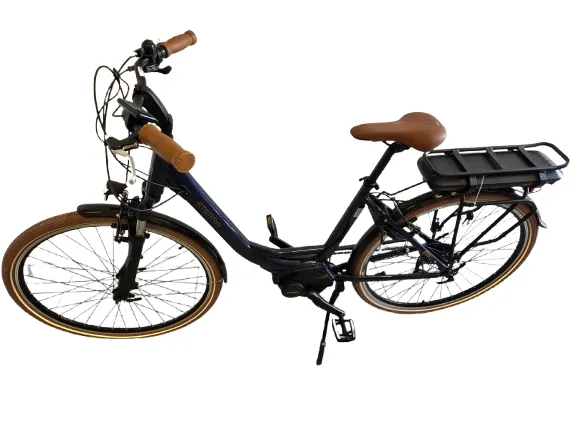 Outlet EEMS Donker Blauw Middenmotor Damesfiets 28" 50cm