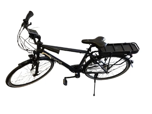 [OUTLET202605-013] Outlet Minerva Donker Blauw Middenmotor Herenfiets 28" 54cm